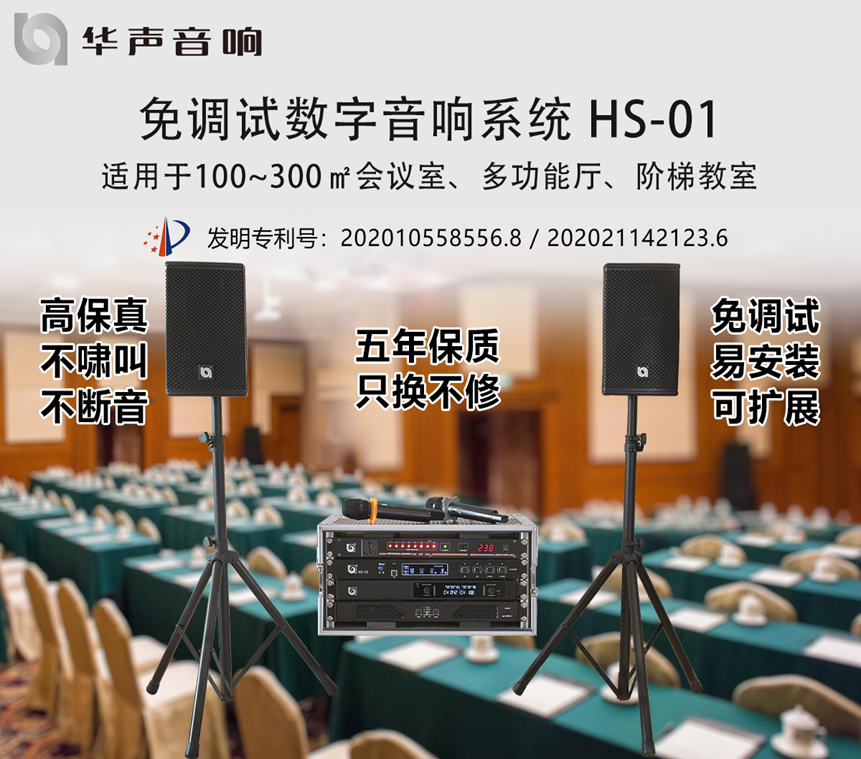 100-300㎡課桌會(huì)議室 數(shù)字音頻擴(kuò)聲系統(tǒng) HS-01(圖1)